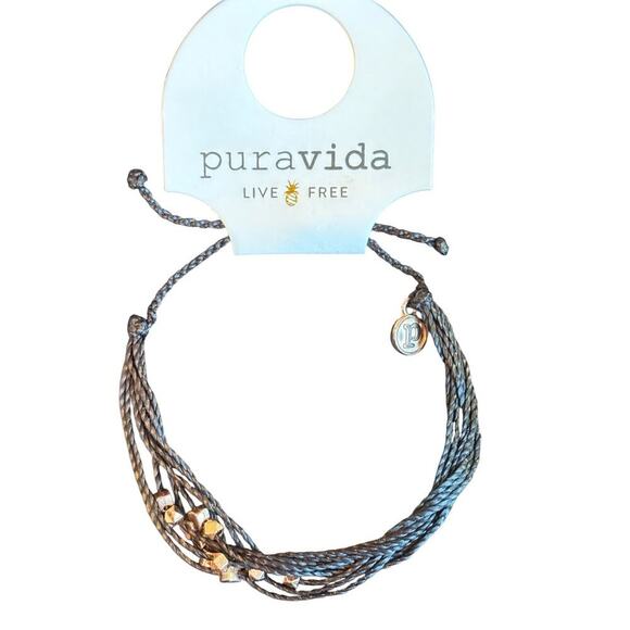 Pura Vida 2 Bracelet Set Gold Beads Pearl Beach‎ Boho Casual Classic - Picture 4 of 5